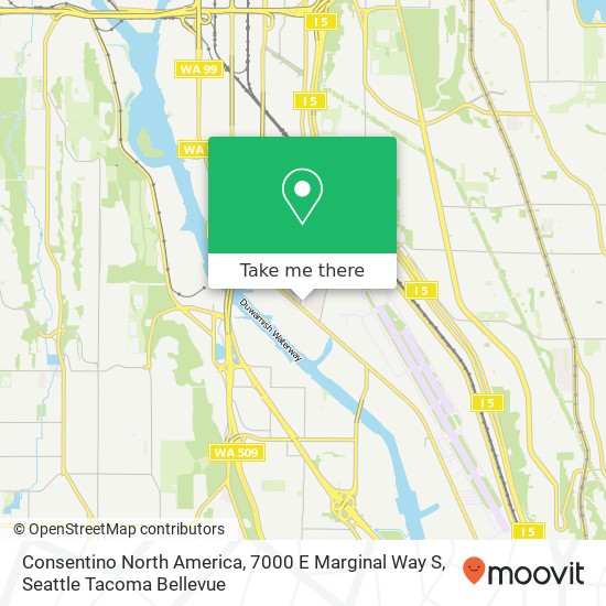 Mapa de Consentino North America, 7000 E Marginal Way S