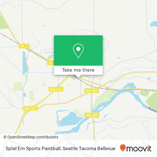 Splat'Em Sports Paintball, 18600 State Route 2 map