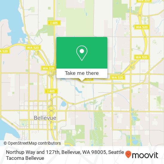 Northup Way and 127th, Bellevue, WA 98005 map