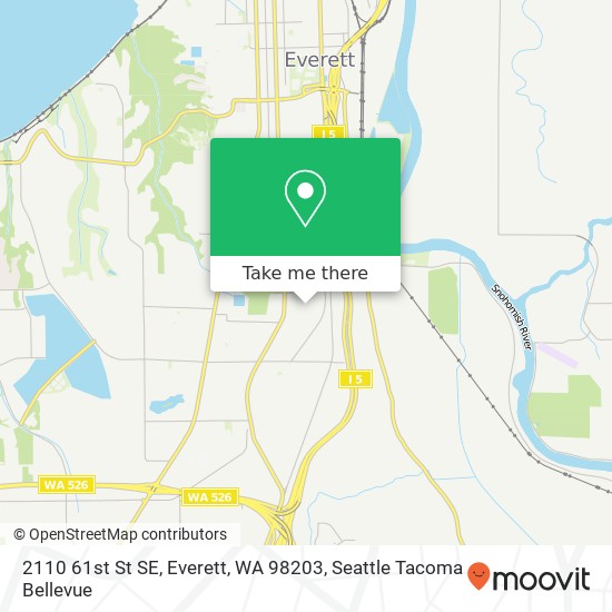 Mapa de 2110 61st St SE, Everett, WA 98203