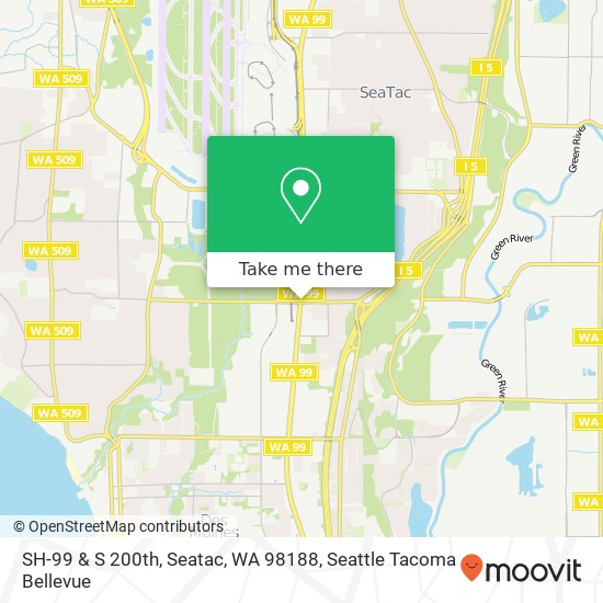 Mapa de SH-99 & S 200th, Seatac, WA 98188