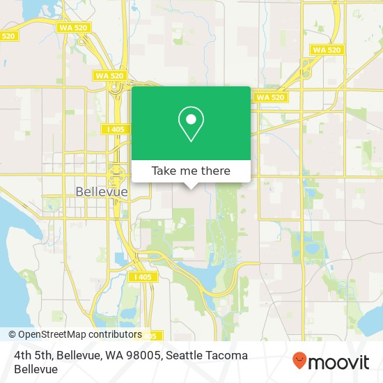 Mapa de 4th 5th, Bellevue, WA 98005