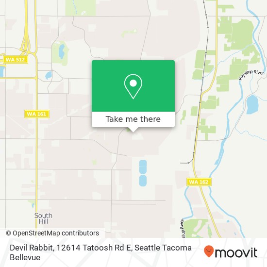 Devil Rabbit, 12614 Tatoosh Rd E map