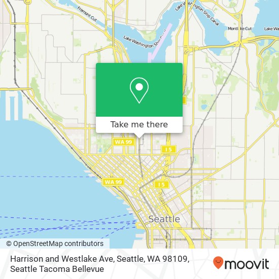 Mapa de Harrison and Westlake Ave, Seattle, WA 98109