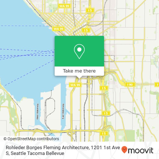 Mapa de Rohleder Borges Fleming Architecture, 1201 1st Ave S