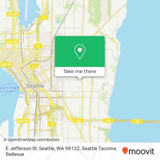 Mapa de E Jefferson St, Seattle, WA 98122