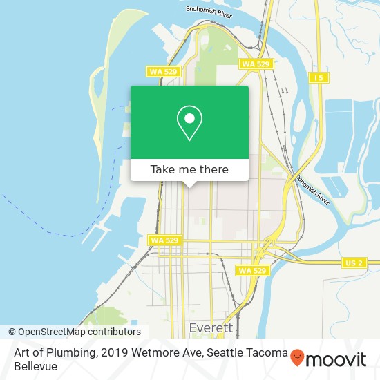 Art of Plumbing, 2019 Wetmore Ave map