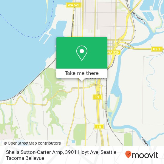 Mapa de Sheila Sutton-Carter Arnp, 3901 Hoyt Ave