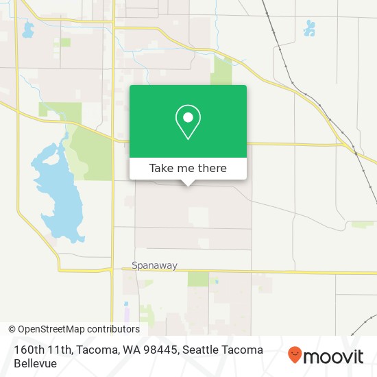 Mapa de 160th 11th, Tacoma, WA 98445