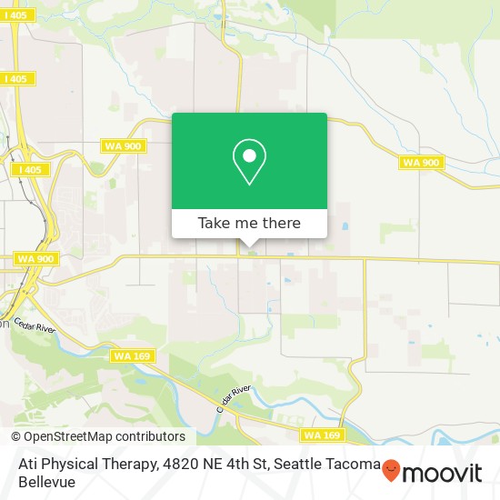 Ati Physical Therapy, 4820 NE 4th St map