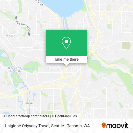 Uniglobe Odyseey Travel map