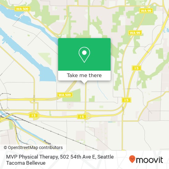 Mapa de MVP Physical Therapy, 502 54th Ave E