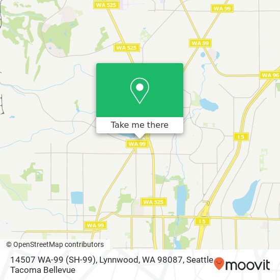 Mapa de 14507 WA-99 (SH-99), Lynnwood, WA 98087