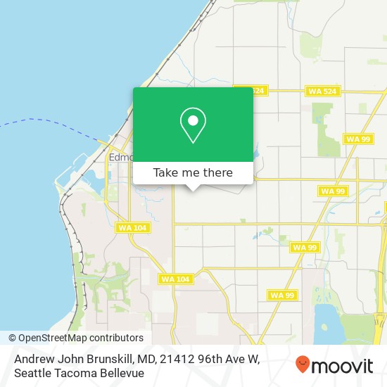 Andrew John Brunskill, MD, 21412 96th Ave W map