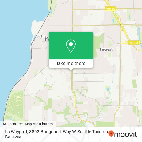 Mapa de Ils Wayport, 3802 Bridgeport Way W