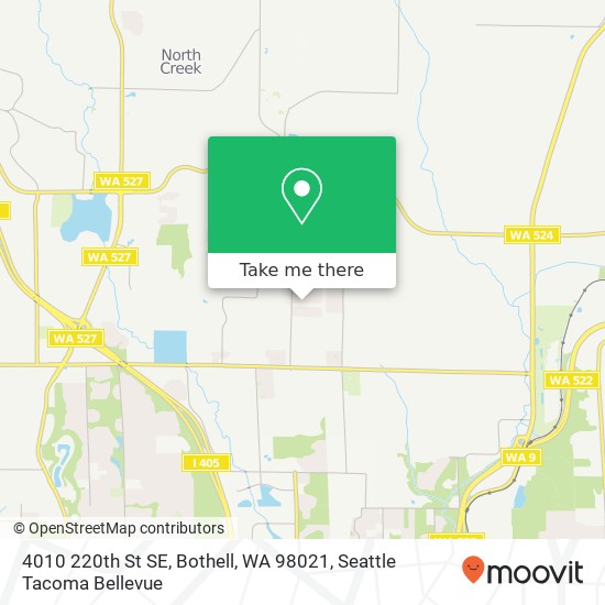 Mapa de 4010 220th St SE, Bothell, WA 98021