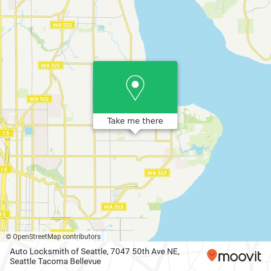 Mapa de Auto Locksmith of Seattle, 7047 50th Ave NE