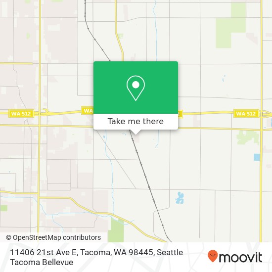 Mapa de 11406 21st Ave E, Tacoma, WA 98445