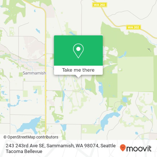 Mapa de 243 243rd Ave SE, Sammamish, WA 98074