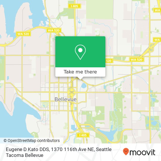 Eugene D Kato DDS, 1370 116th Ave NE map