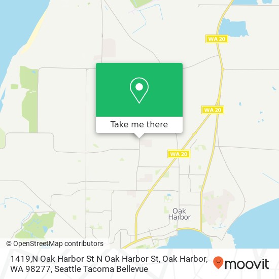 Mapa de 1419,N Oak Harbor St N Oak Harbor St, Oak Harbor, WA 98277