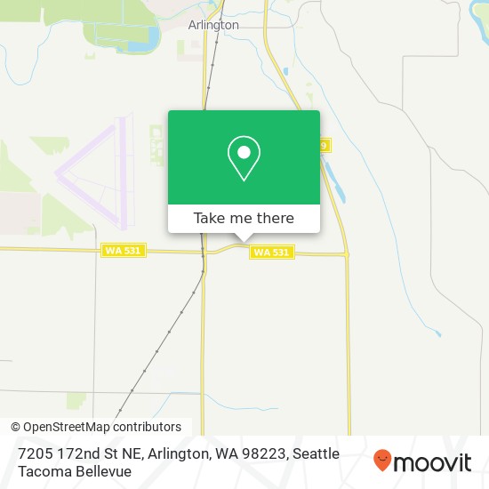 Mapa de 7205 172nd St NE, Arlington, WA 98223