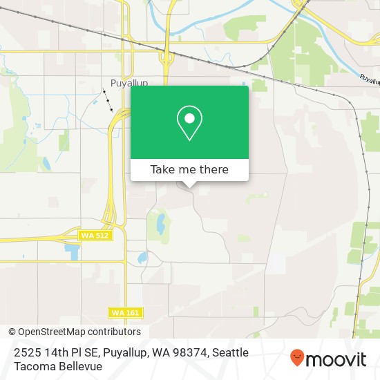 Mapa de 2525 14th Pl SE, Puyallup, WA 98374