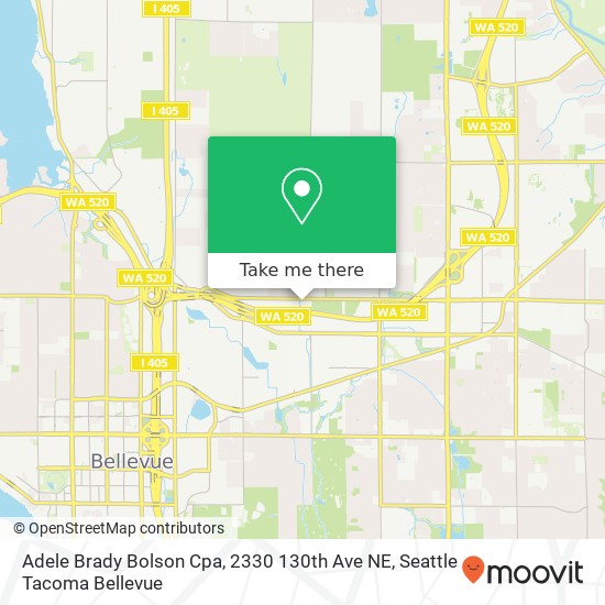 Mapa de Adele Brady Bolson Cpa, 2330 130th Ave NE