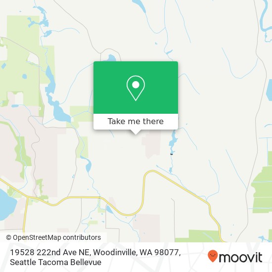 Mapa de 19528 222nd Ave NE, Woodinville, WA 98077