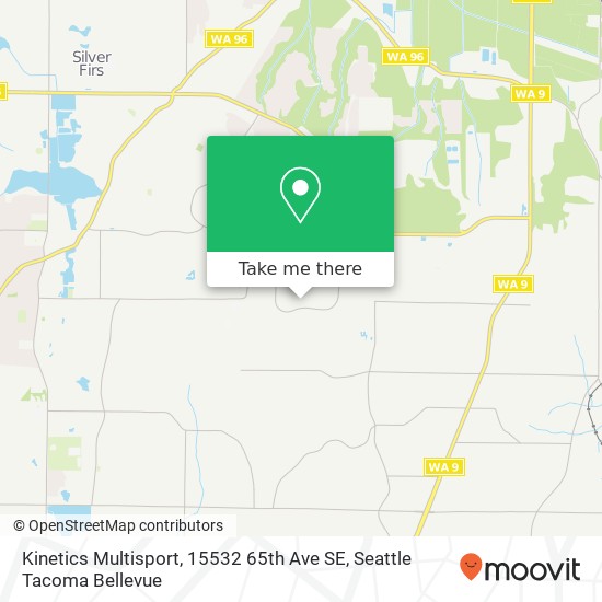 Mapa de Kinetics Multisport, 15532 65th Ave SE