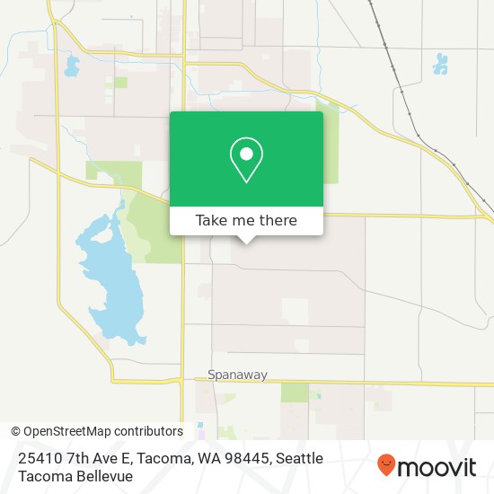 Mapa de 25410 7th Ave E, Tacoma, WA 98445