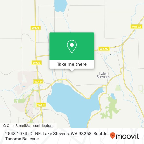 Mapa de 2548 107th Dr NE, Lake Stevens, WA 98258