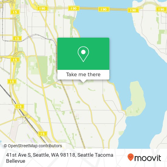 Mapa de 41st Ave S, Seattle, WA 98118