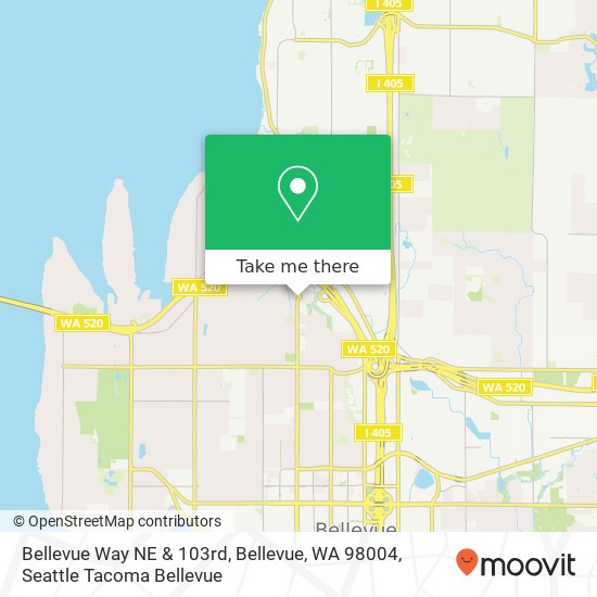 Bellevue Way NE & 103rd, Bellevue, WA 98004 map