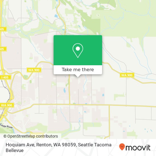 Mapa de Hoquiam Ave, Renton, WA 98059