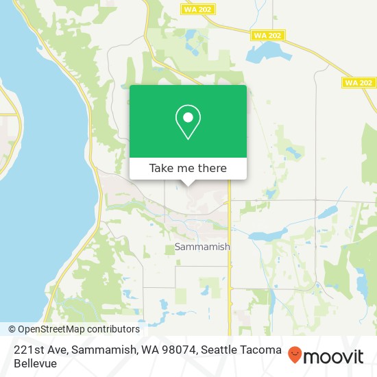 Mapa de 221st Ave, Sammamish, WA 98074