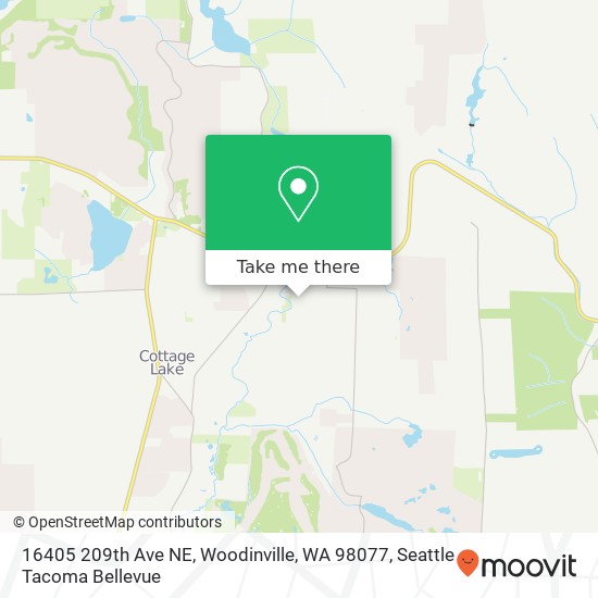 Mapa de 16405 209th Ave NE, Woodinville, WA 98077