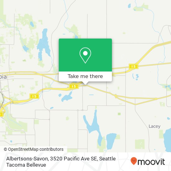 Mapa de Albertsons-Savon, 3520 Pacific Ave SE