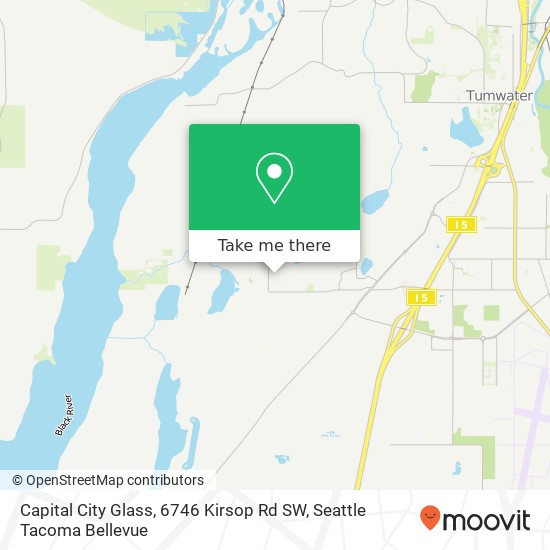 Mapa de Capital City Glass, 6746 Kirsop Rd SW
