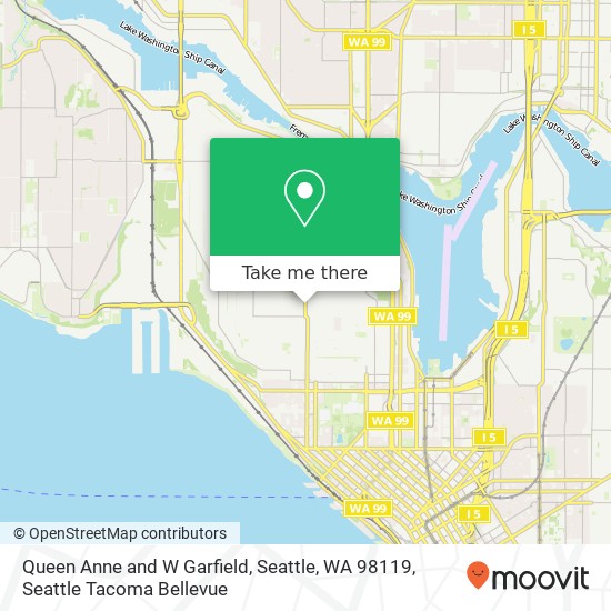 Mapa de Queen Anne and W Garfield, Seattle, WA 98119