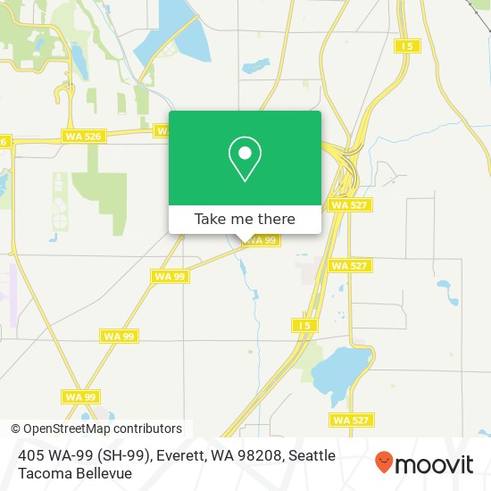 Mapa de 405 WA-99 (SH-99), Everett, WA 98208