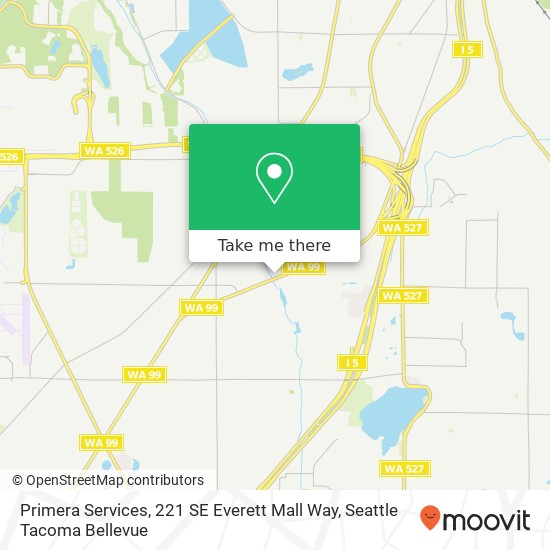 Mapa de Primera Services, 221 SE Everett Mall Way