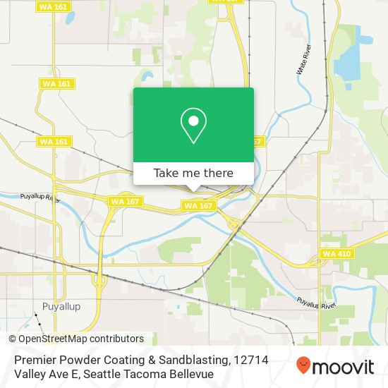 Mapa de Premier Powder Coating & Sandblasting, 12714 Valley Ave E