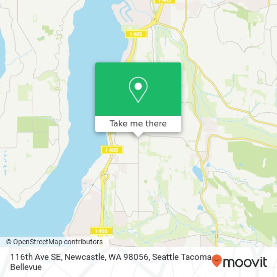 116th Ave SE, Newcastle, WA 98056 map