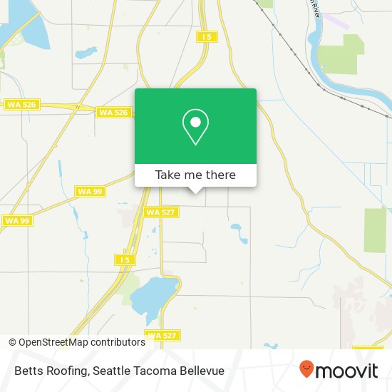 Betts Roofing map