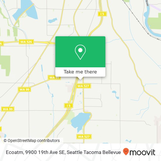 Mapa de Ecoatm, 9900 19th Ave SE