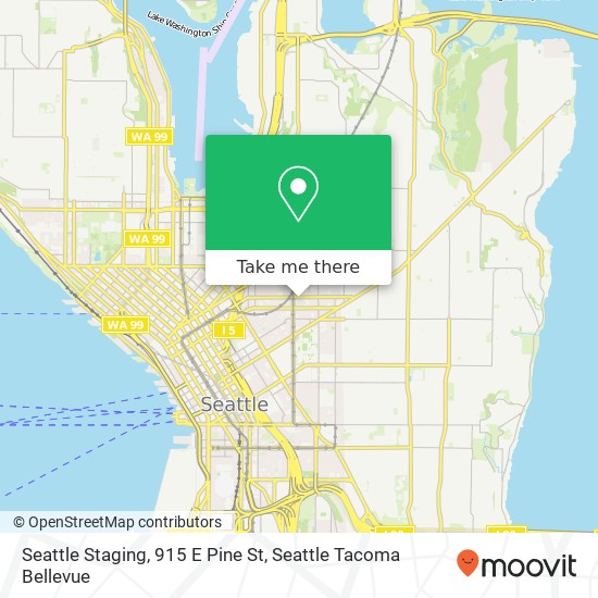 Mapa de Seattle Staging, 915 E Pine St