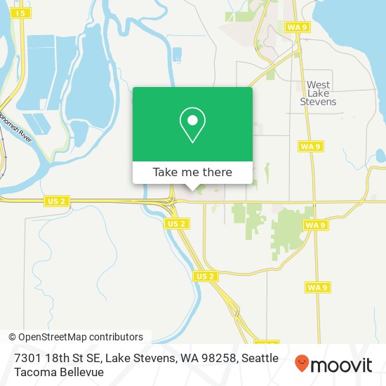 Mapa de 7301 18th St SE, Lake Stevens, WA 98258