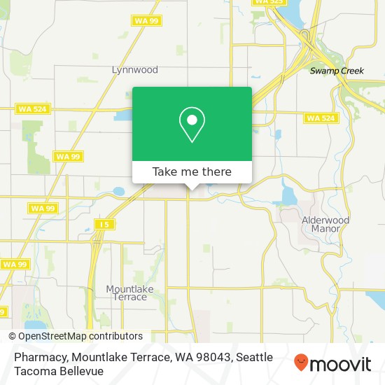 Mapa de Pharmacy, Mountlake Terrace, WA 98043