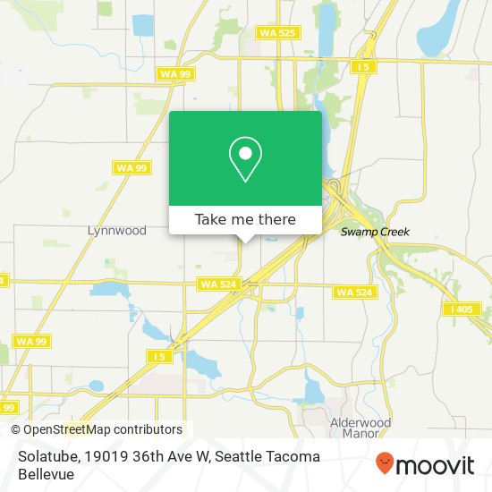 Mapa de Solatube, 19019 36th Ave W